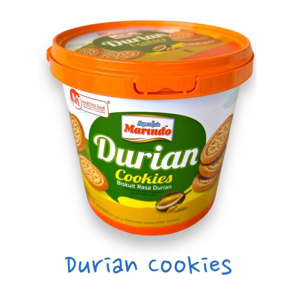 

MARINDO Cookies Durian 400g Kemasan Bucket / Ember Murah Surabaya