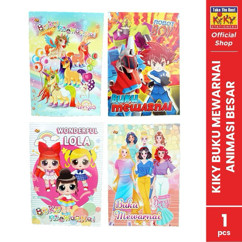

Buku Mewarnai KIKY BERBAGAI UKURAN / Coloring Book (1 pcs)