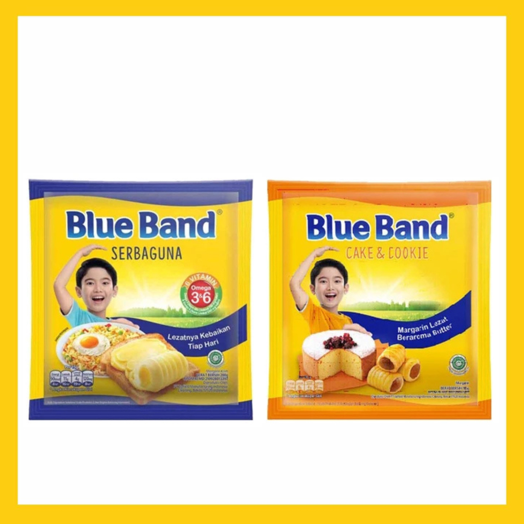 

Blue Band Margarine Serbaguna Cake & Cookie 200gr Master 1kg Pouch