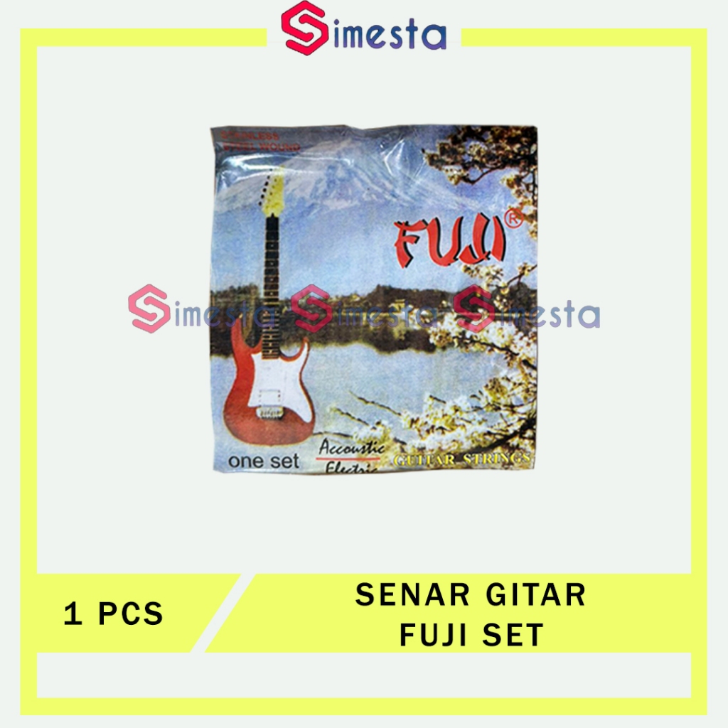 Senar Gitar Fuji Set Senar Gitar Set Fuji 1 pack isi 6 pcs nomor 1-6