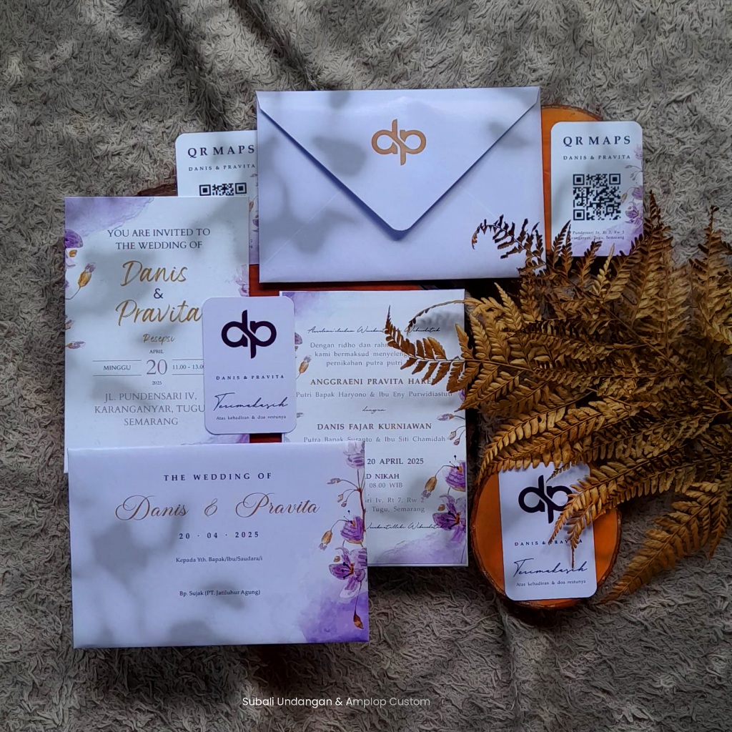 Undangan Satuan Hard Cover Custom Glossy