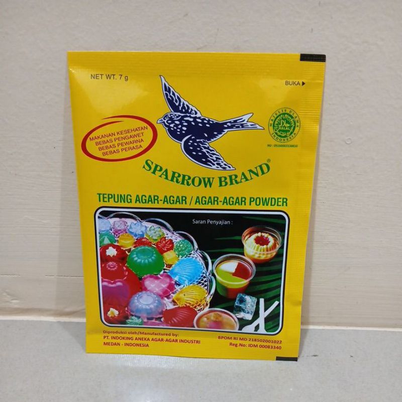 

TEPUNG AGAR-AGAR SPARROW BRAND 7 GRAM