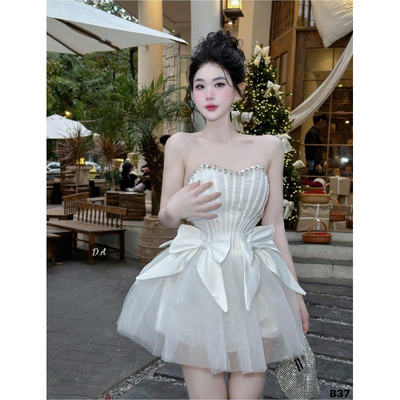 Vietnam dress sexy rok pendek untuk pergi ke pesta model rok pita