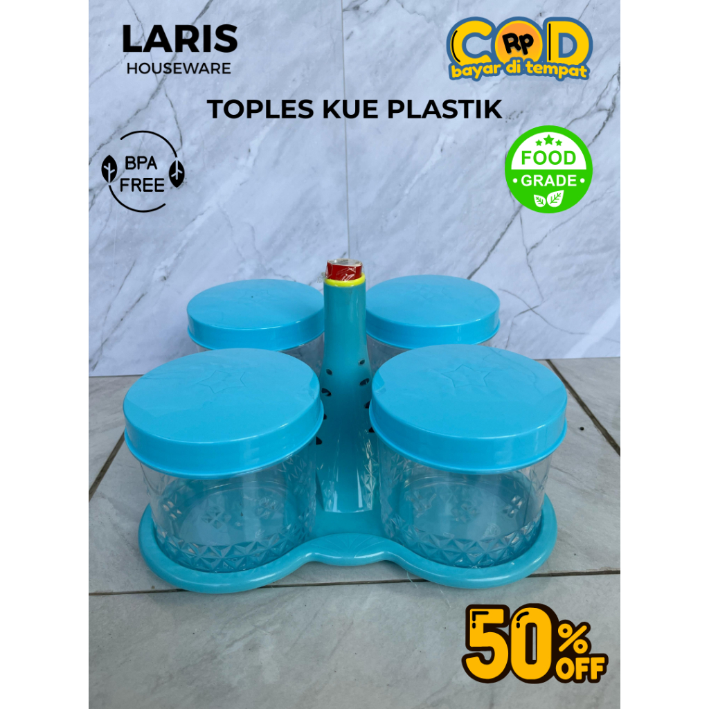 TOPLES KUE PLASTIK KECIL UNIVERSAL SET ISI 4 TOPLES BENING MURAH DAN TEBAL COCOK UNTUK LEBARAN FOOD 