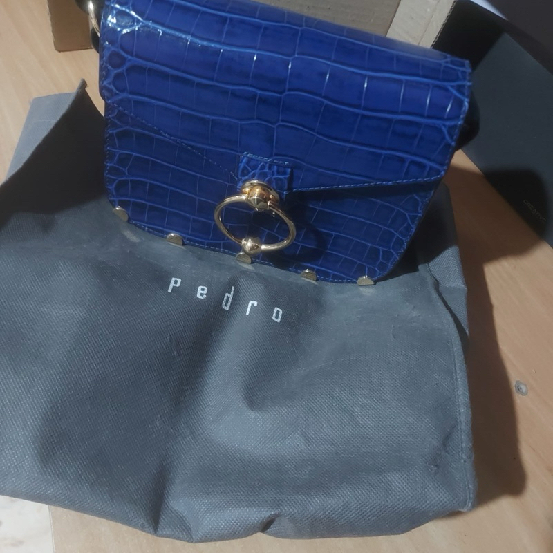 Tas Pedro Original Wanita Warna Biru Bekas/Second