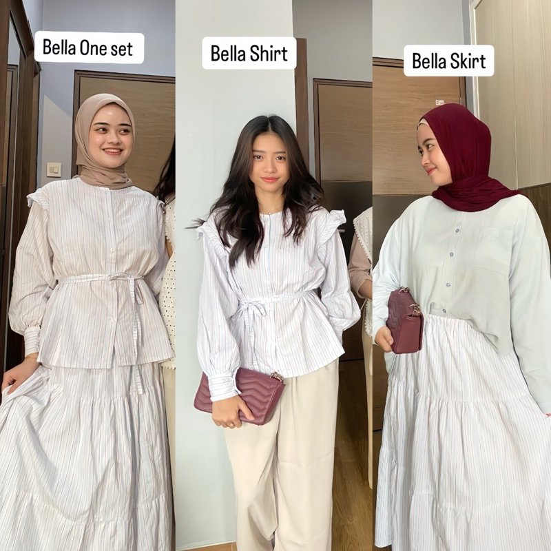 WearingSadra- Bella One Set Blouse dan Rok | Setelan Rok Wanita Kekinian| Setelan Kekinian | Setelan