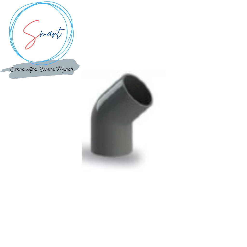 RUCIKA Elbow AW 45 derajat 1 inch Knee Sambungan Fitting Pipa PVC