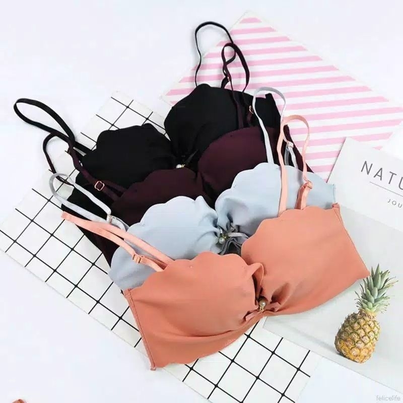 Plunge BRA Push Up Bra Mengangkat PD lebih Maksimal Half Cup Seksi Bra Cantik BRA10 Bra Tanpa Kawat 