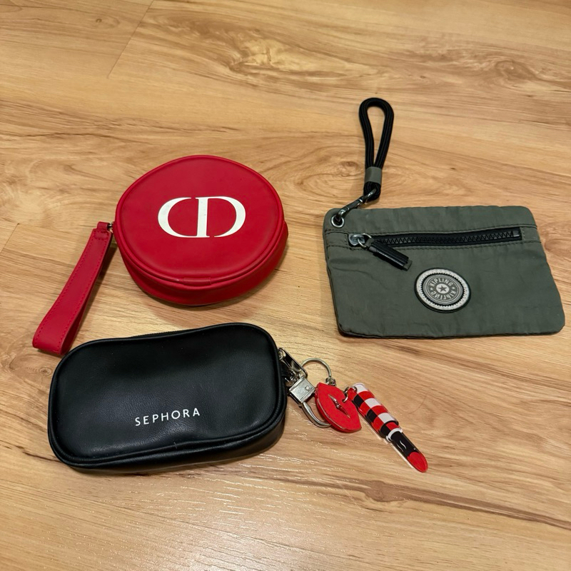 preloved makeup pouch original christian dior - tas mini second