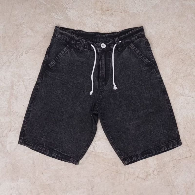 Celana Jeans Pendek Pria Levis Distro Original Hitam Santai Selutut Premium