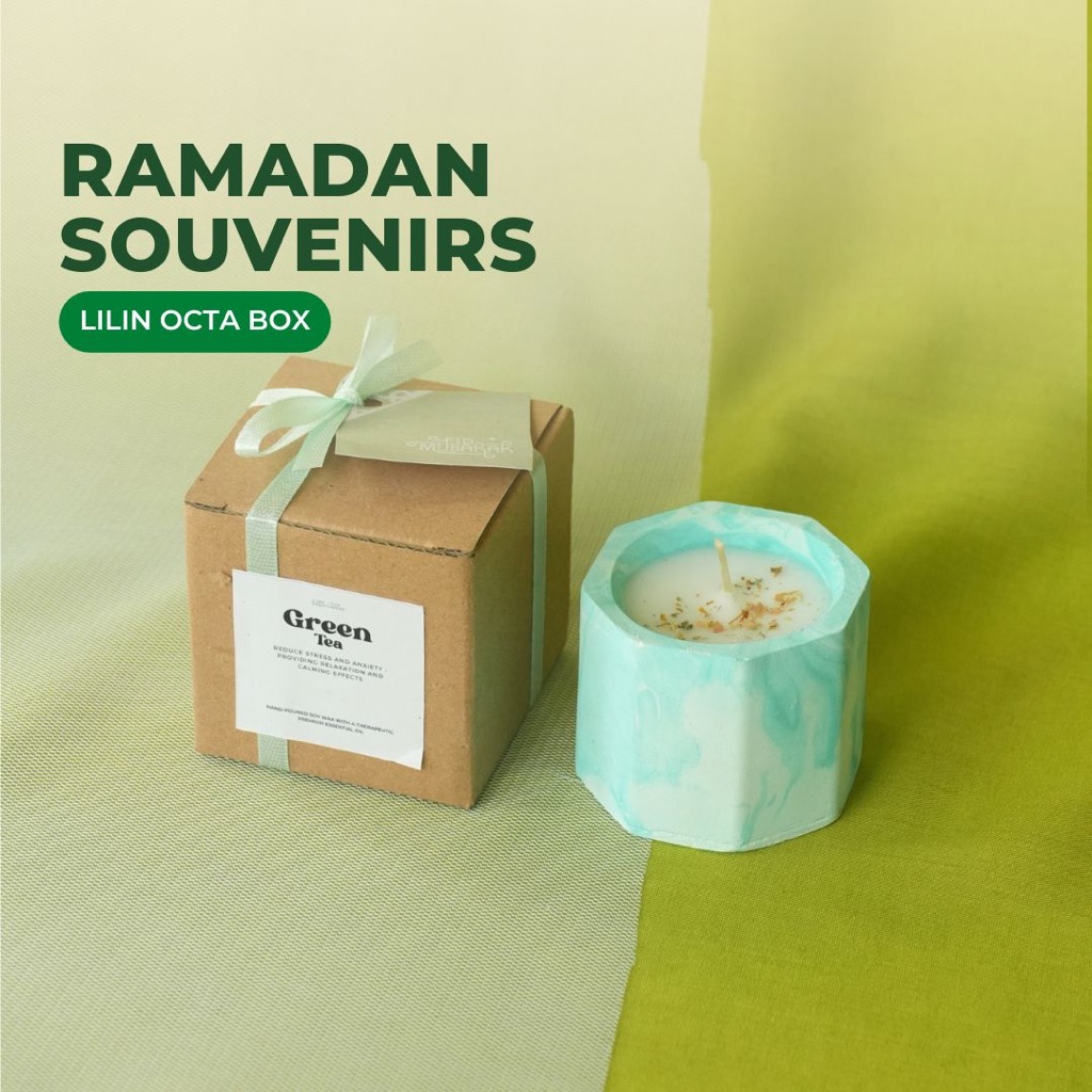 Souvenir Box Lilin Aromaterapi Pot Octagon