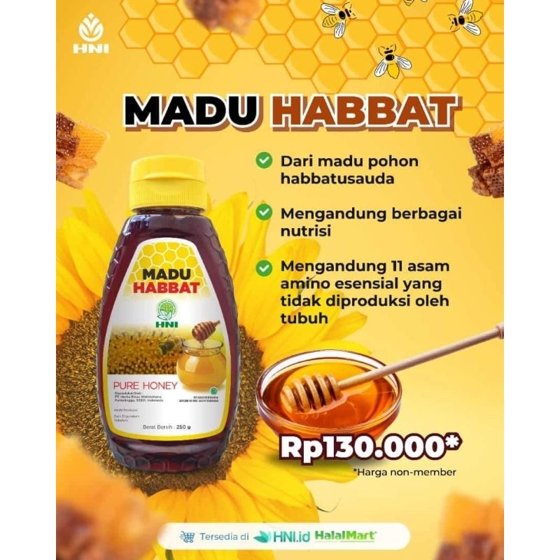 

Madu Habbat HNI 100% Madu alami
