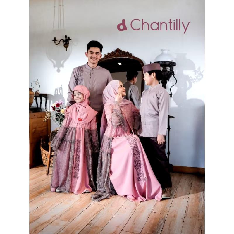 Sarimbit D'chantilly DANNIS collection abaya, koko ayah lengan panjang, stelan koko anak, abaya anak