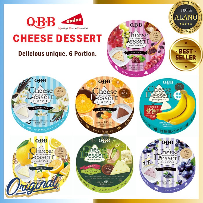 QBB Cheese Dessert Original Japan Snack Keju 6P