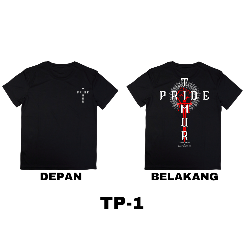 T-SHIRT TIMUR PRIDE x EAST VIBES VOL.1 | OFFICIAL TIMUR PRIDE MERCHANDISE BLACK EDITION