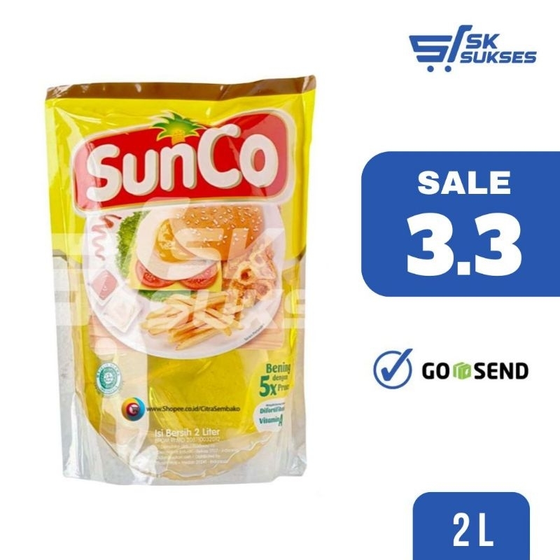 

[SURABAYA] MINYAK GORENG SUNCO - 2 ltr