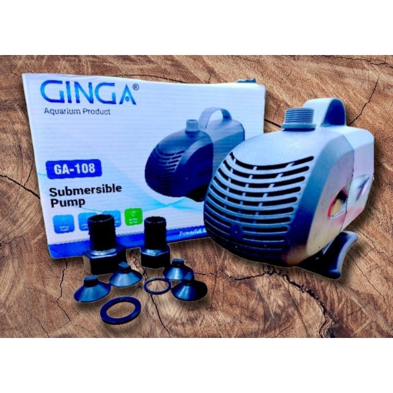 POMPA AQUARIUM CELUP WATER PUMP GINGA GA 108 GA-108 LOW WATT KOLAM IKAN KOI