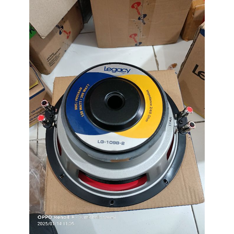speaker legacy 10 inc type LG-1098-2 300w/8ohm Subwoofer