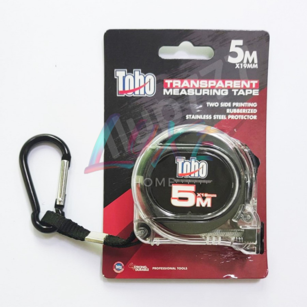 Meteran Tukang 5 Meter TOHO Transparent Measuring Tape