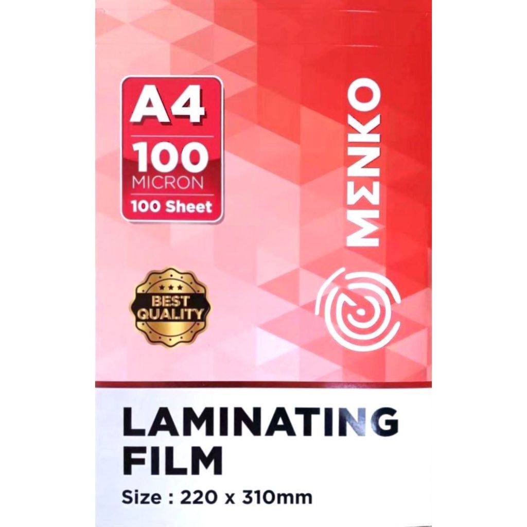 

Plastik Laminating A4 ( 100 Micron ) isi 100 lembar