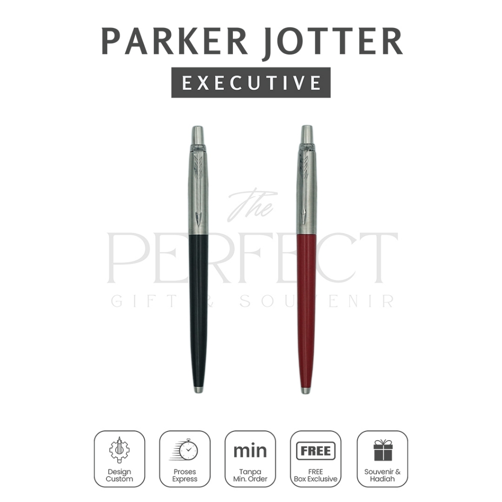 

Jotter Executive Pen Ballpoint Free Box Custom Grafir Exclusive Promosi Gift Kado Souvenir