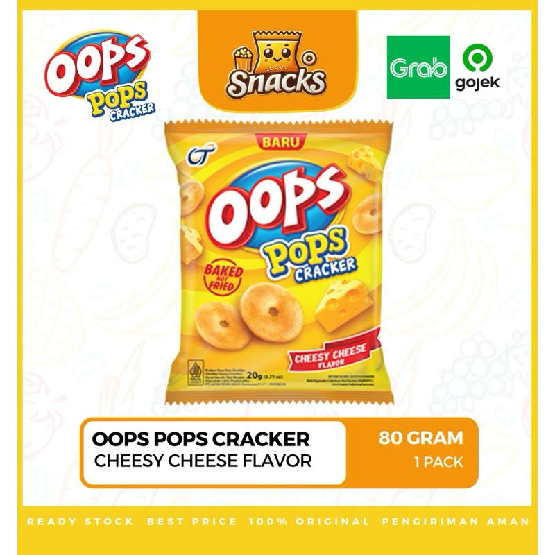 

Lav.Snacks︱Oops Pops Cracker Cheesy Cheese 80GR - 1 PCS