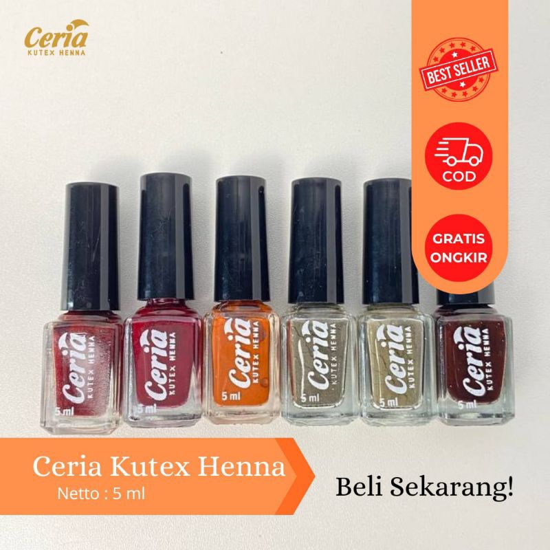 Ceria nail henna - ceria kutek henna original halal untuk sholat