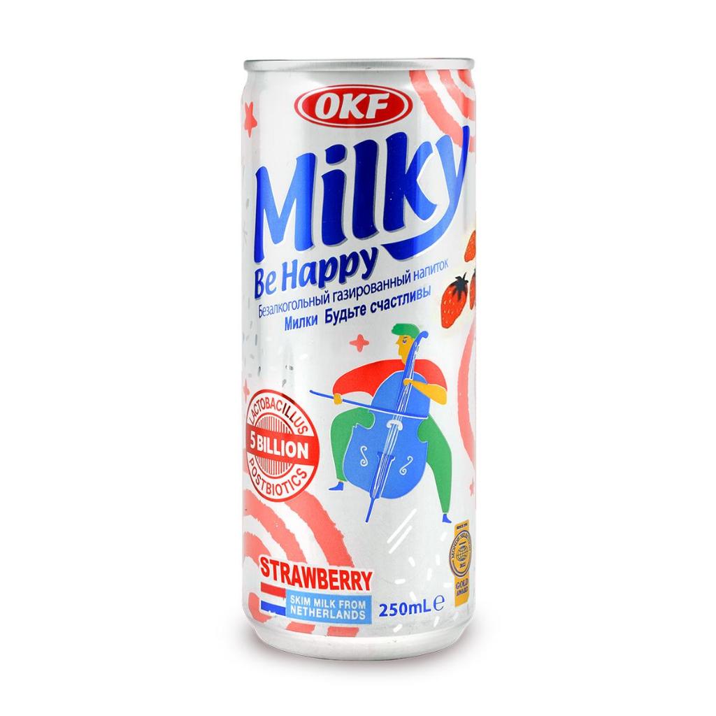 

OKF Milky Be Happy Strawberry 250ml