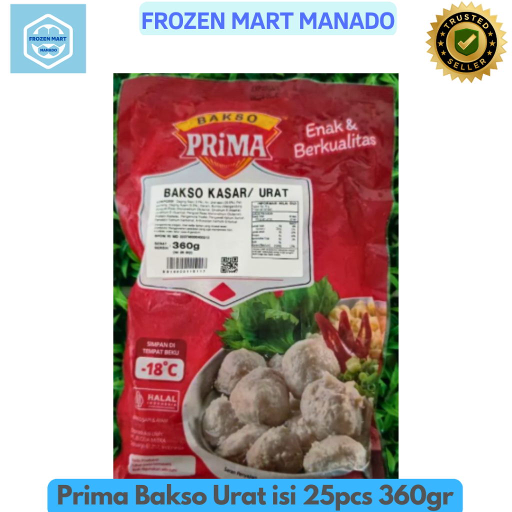 

Prima Bakso Urat isi 25pcs 360gr - Frozen Mart Manado (Frozen Food Manado)