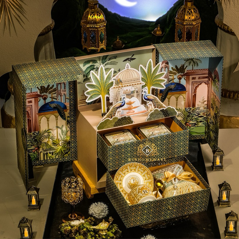 Hampers idul adha 2026 / Eid Mubarak Hampers Premium Al-Qur’an Gelas Cangkir Set Mewah Kue Kering/ S