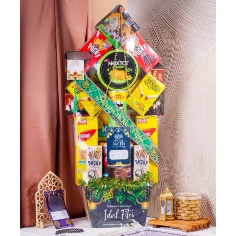 

Parcel premium spesial mewah susun tingkat hampers hadiah kado wisuda lebaran hari raya lux