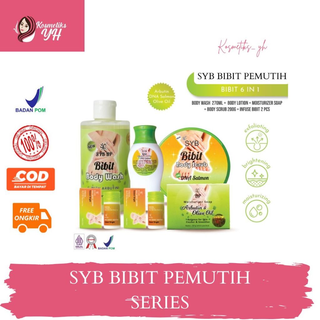 SYB BIBIT PEMUTIH ATAU BIBIT PEMUTIH BADAN DAN BIBIT PEMUTIH CAMPURAN HANDBODY