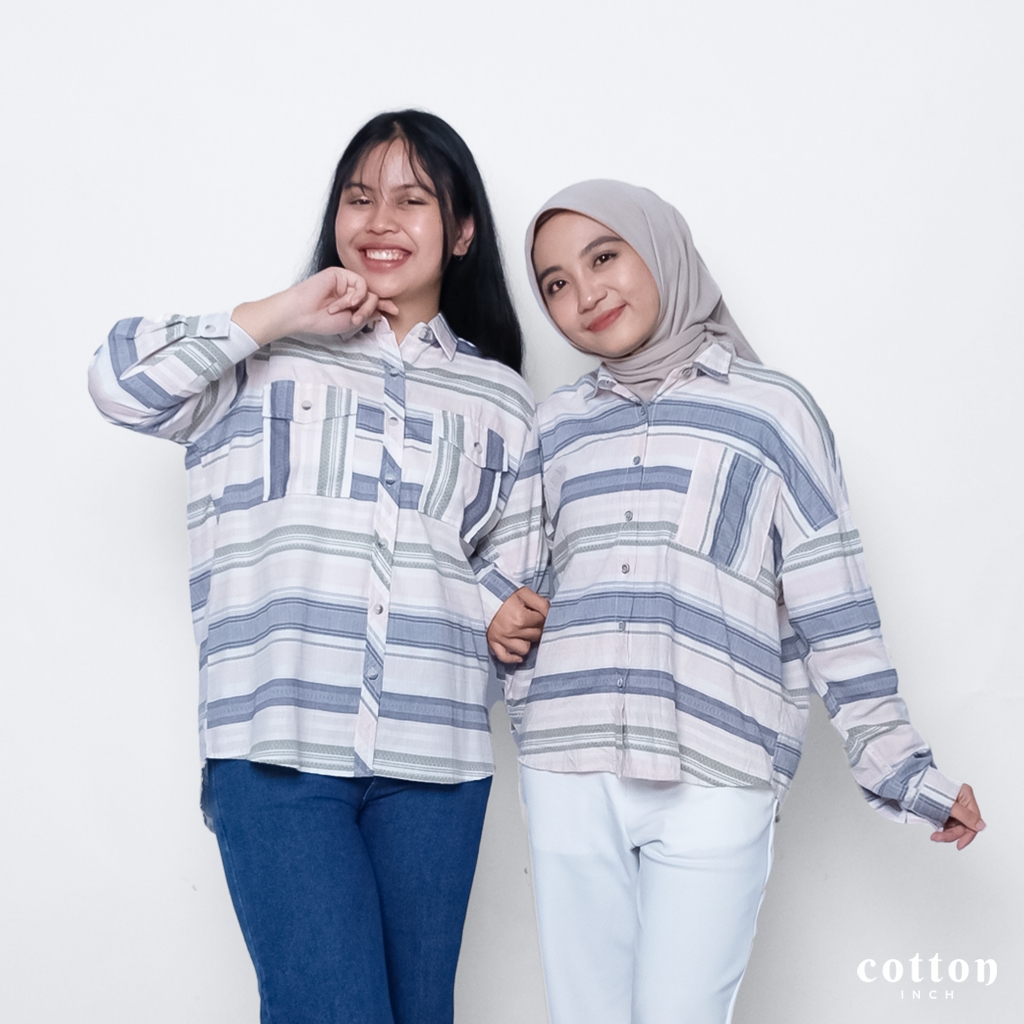Cotton Inch - Aiyla Adila Kemeja Tunik Oversized Shirt