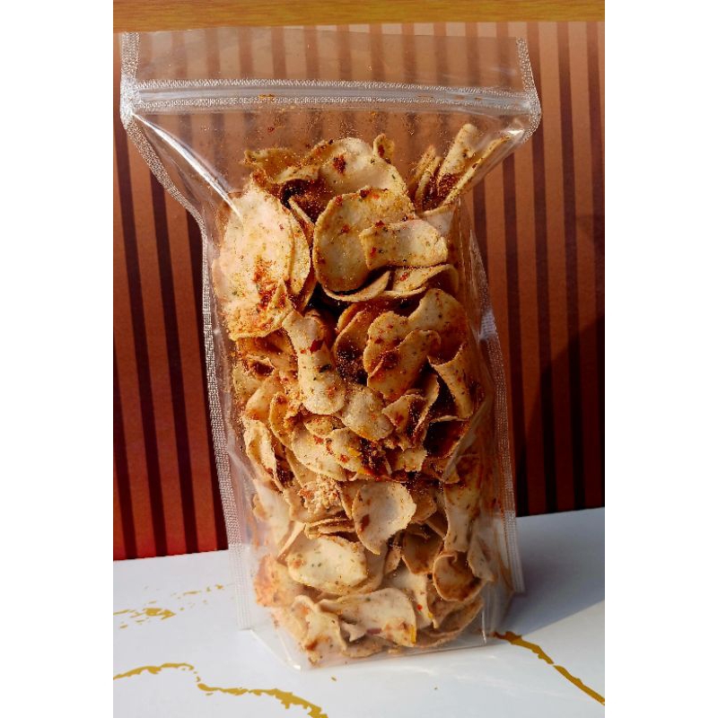 

Basreng Daun Jeruk Pedas 250 gr
