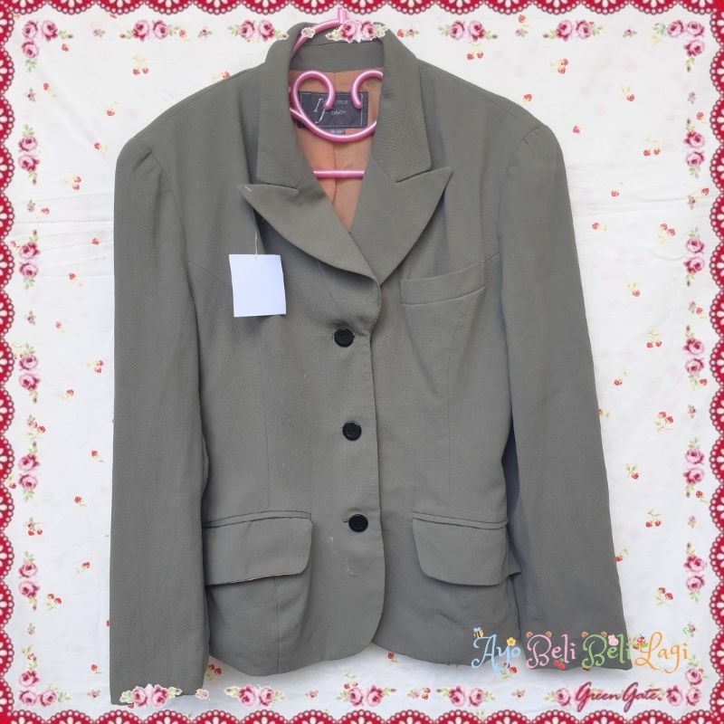 ayobelilagi - blazer hijau preloved blazer preloved blazer hijau blazer hijau lumut blazer murah bla