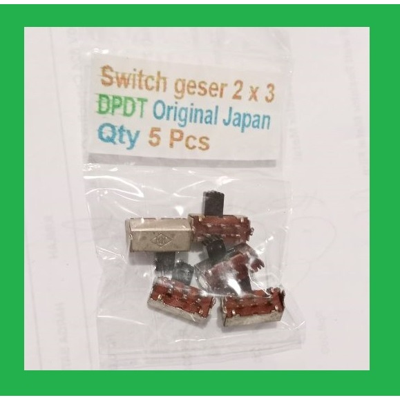 Qty 5 Pcs Switch geser 2 x 3 DPDT Original Japan