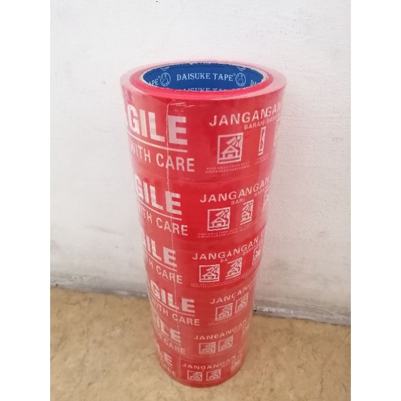 

LAKBAN FRAGILE 6PCS,Ukuran 48MM × 100YARD