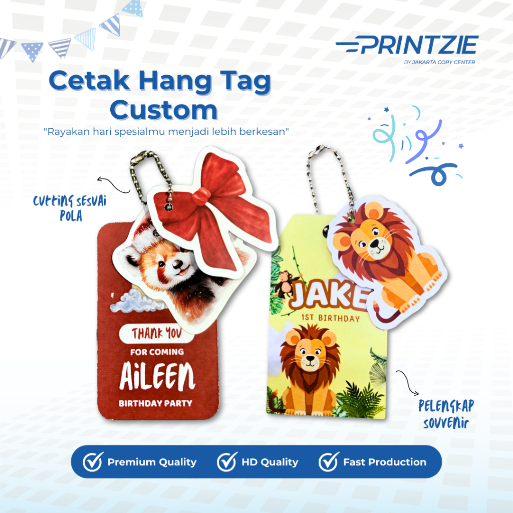 

HANGTAG CUSTOM SUSUN 2 IN 1 / 3 IN 1 - TAG ULANG TAHUN CUSTOM