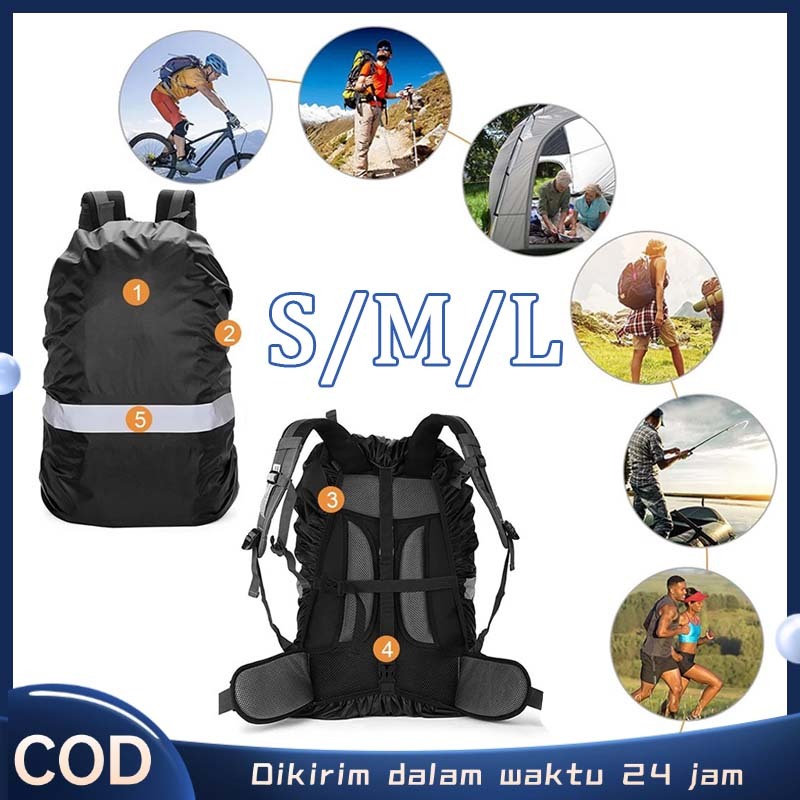 Rain Cover Pelindung Tas Ransel Anti Air Bag Cover Waterproof Cover Tas Ransel