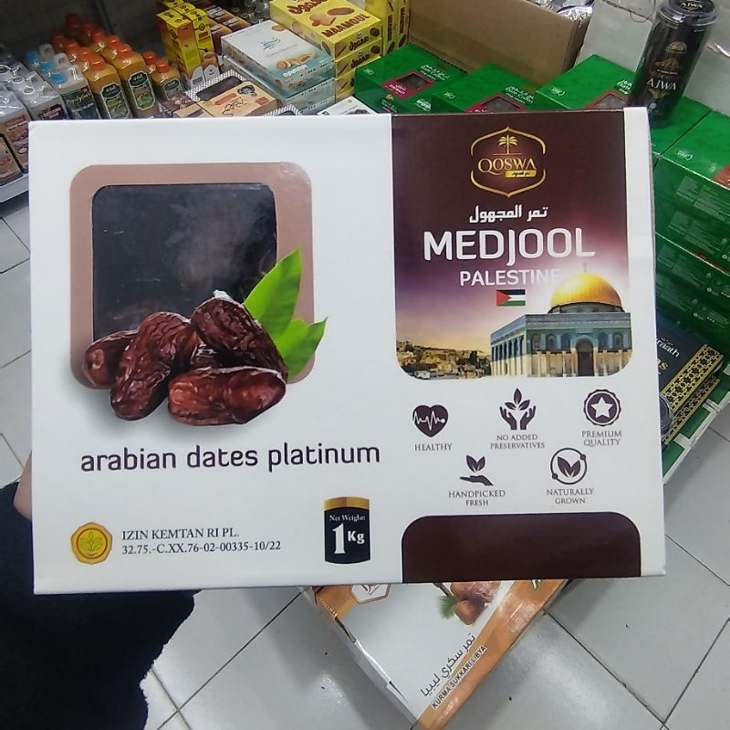 

Kurma Medjool Platinum Palestine Original 100% kemasan 1kg