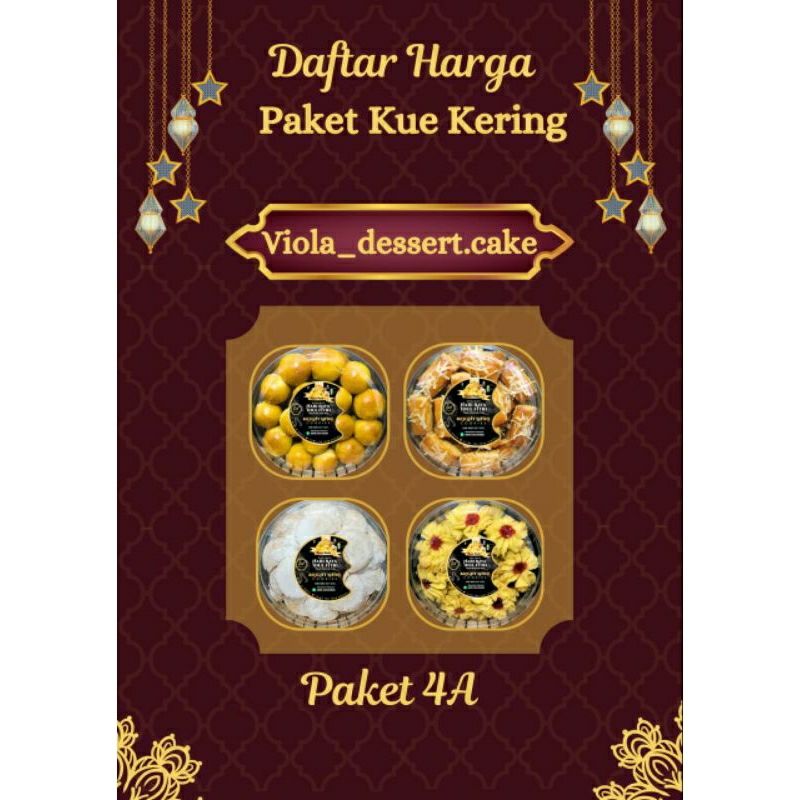 

PaketHampers 4A / Kue Kering Lebaran / Viola Dessert.cake/ Bright Shinne Cookies