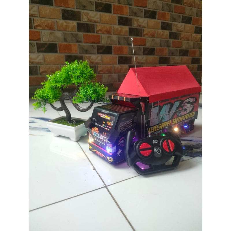 MINIATUR TRUK OLENG FULL VARIASI + REMOT, WS WISMA SRIKANDI