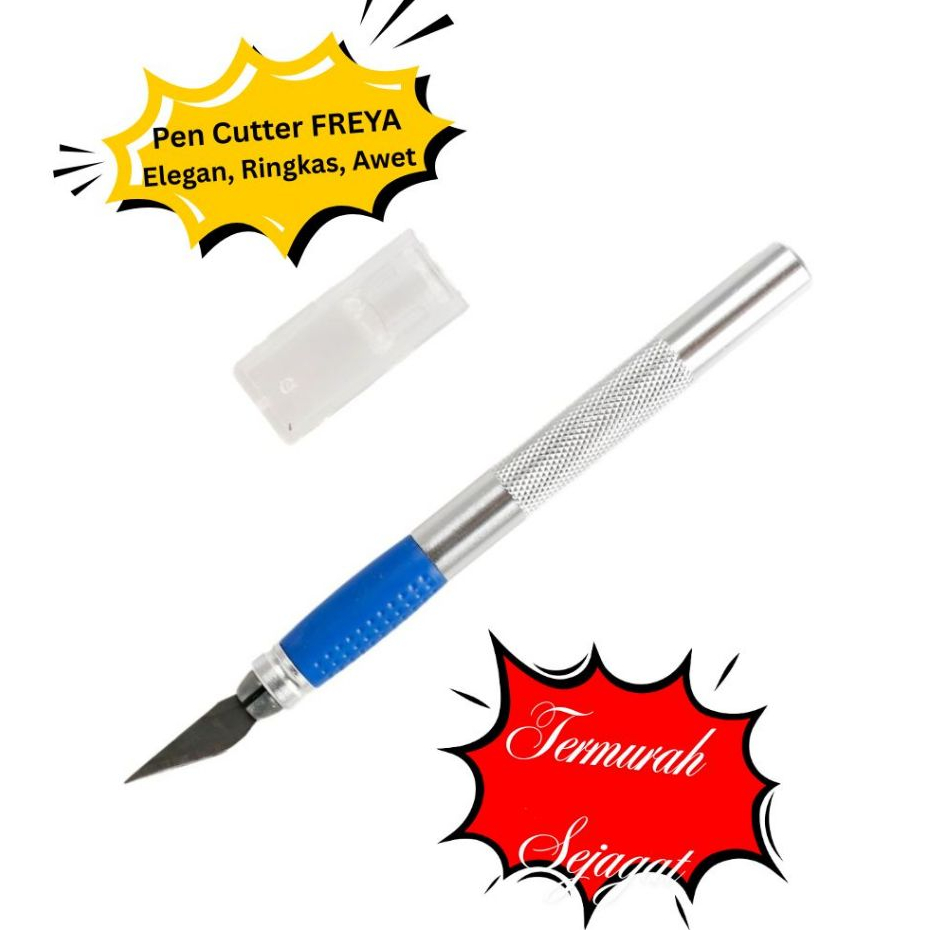 

Pisau Gundam Pen Type Cutter - Alat Potong Bahan Kain Kertas Sticker - Art Knife FRXD 119-11