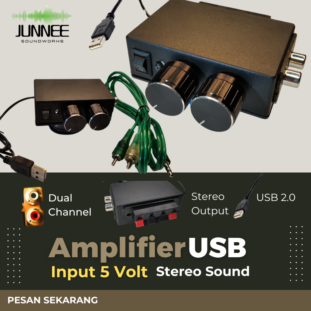 Amplifier Rakitan 5V Strereo dual channel