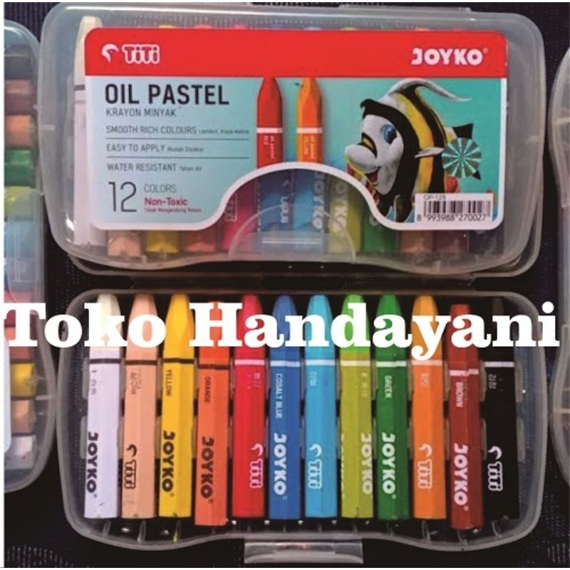 

Krayon / Crayon Joyko 12 Oil Pastels OP-12S