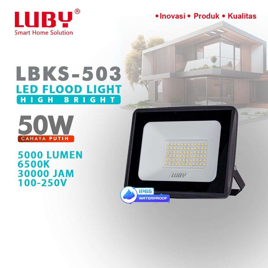 Luby Floodlight Led LBKS 503 Lampu Sorot Terang 50/100/150 Watt