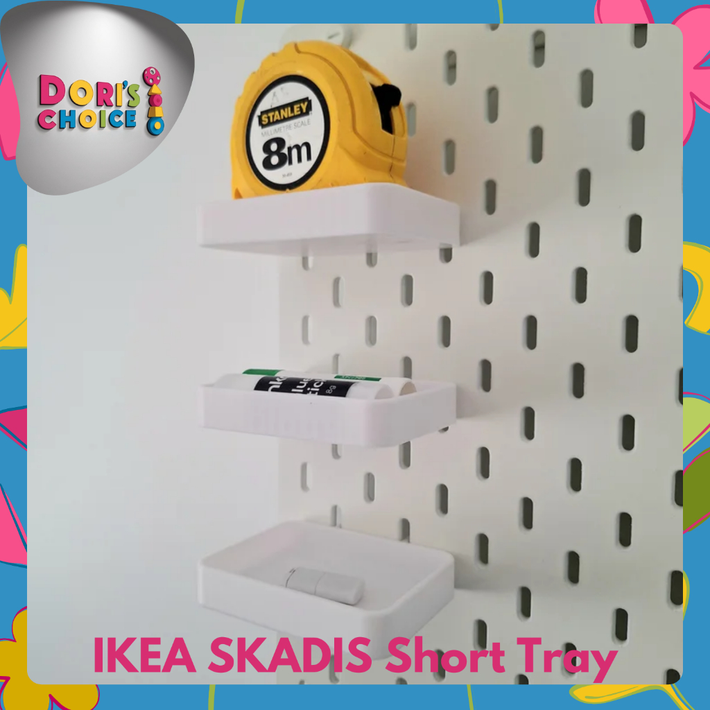 Aksesoris IKEA SKADIS – Tray / Shelf / Papan Tatakan, Organizer Multifungsi