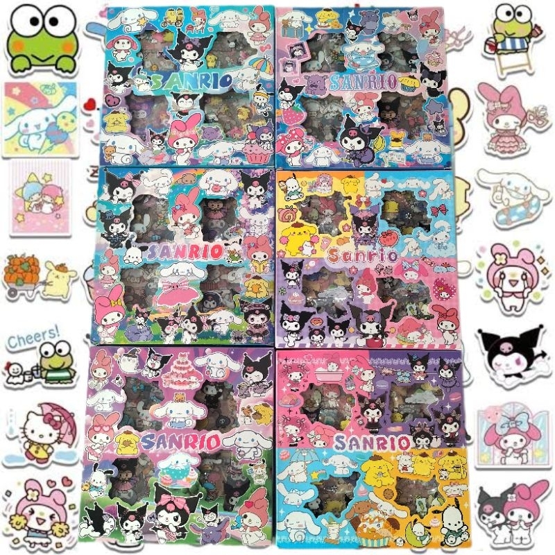 

V2_Stiker Sanrio Mix DIY Aestetic Isi 100Pcs| Stiker Cutting Transparan