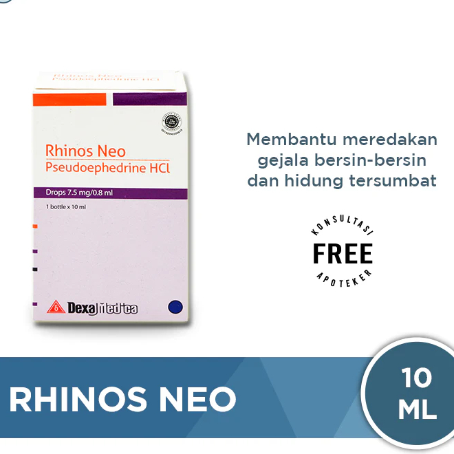 OBAT PILEK bayi dan anak 6-24bln Rhinos Neo Drops 10 ml