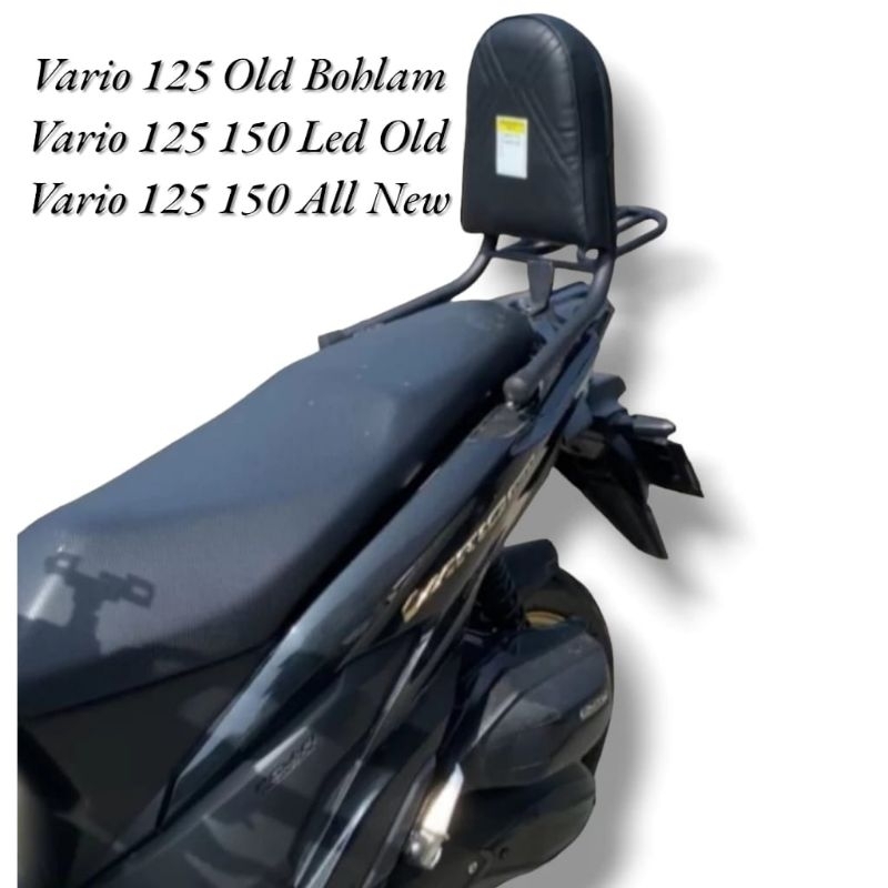 Sandaran Vario 125 Techno Old Vario 125 New Keyless Senderan jok Belakang Vario